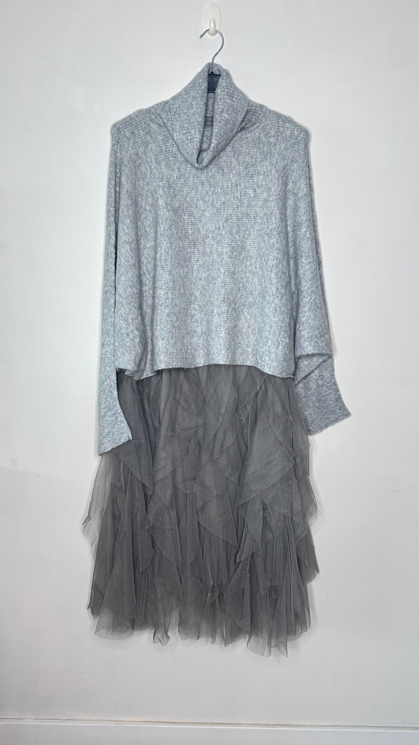 Tulle dress set with collar +2 colors