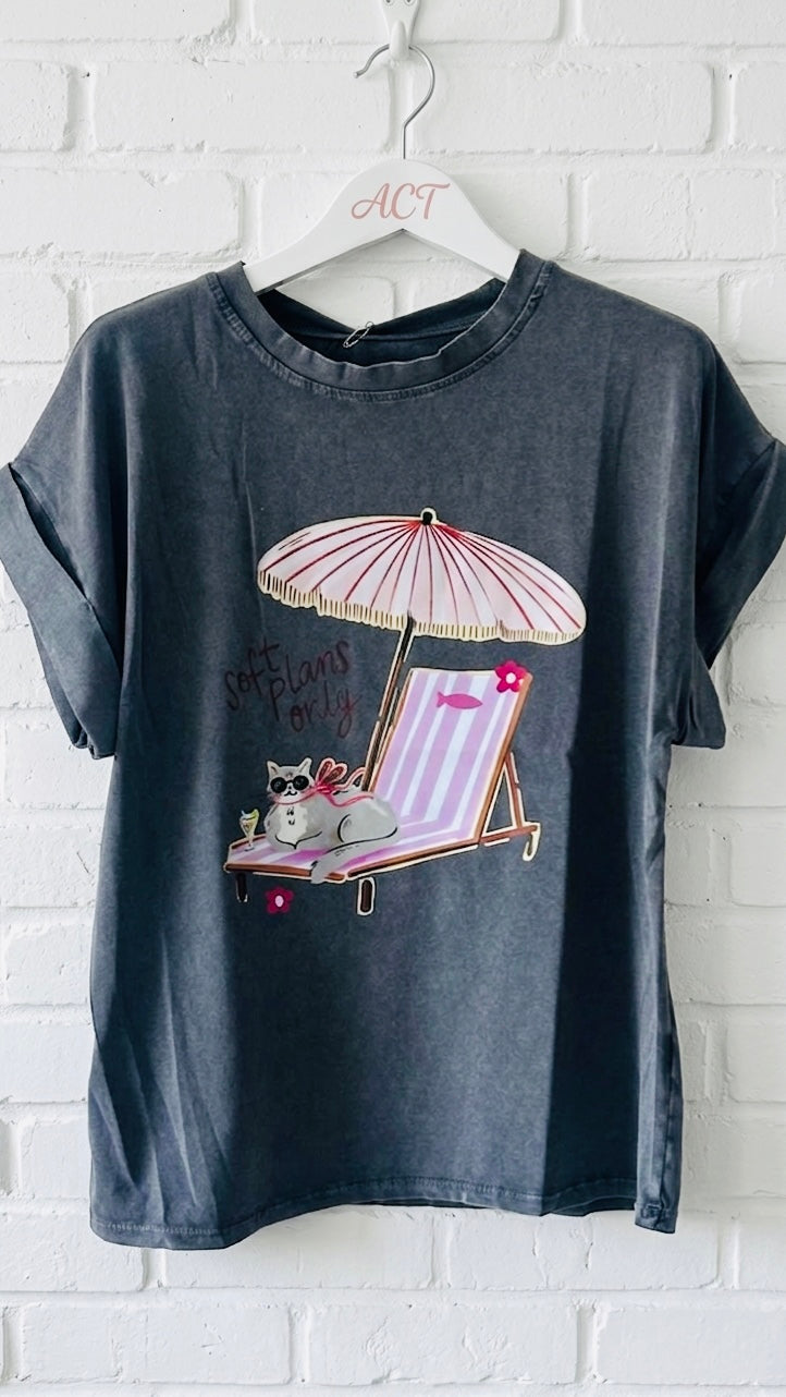 Camiseta verano miau +1 color