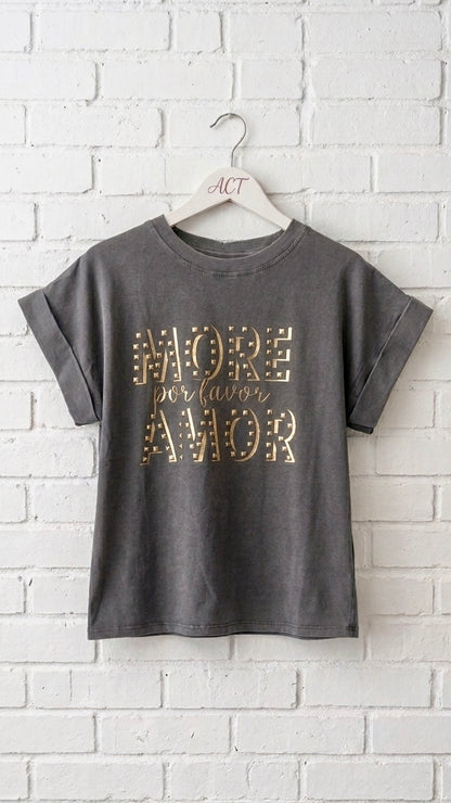 Camiseta more amor +2 colores