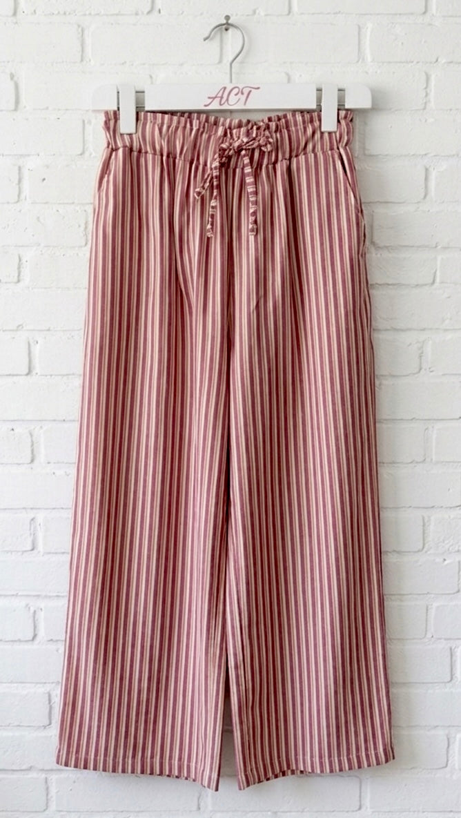 Pantalón de rayas fluido +3 colores