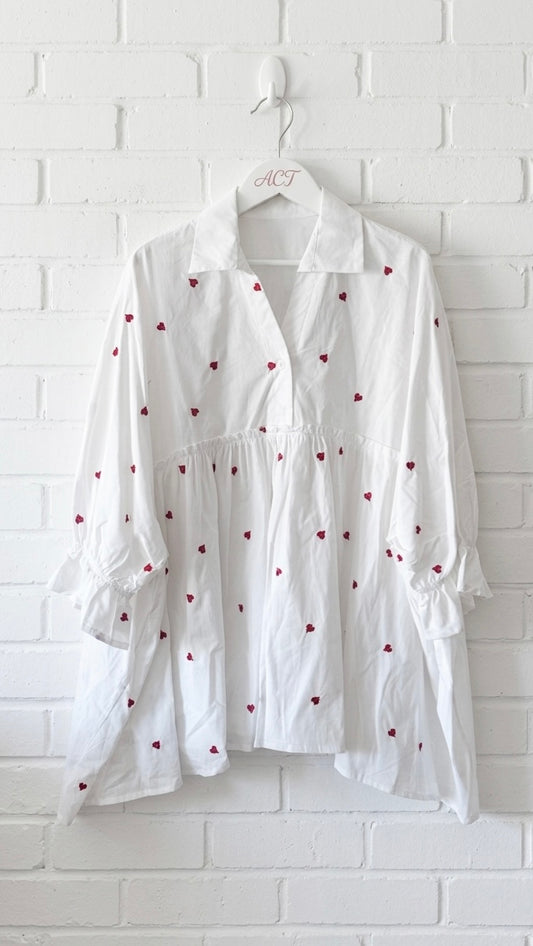 Blusa bordada frutal +2 colores