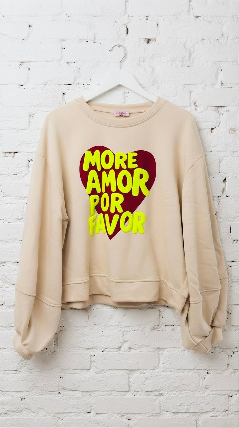 Sudadera Corazón "More Amor"