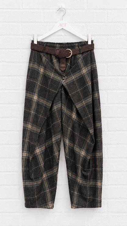 Pantalón Cruzado Tartán +2 colores