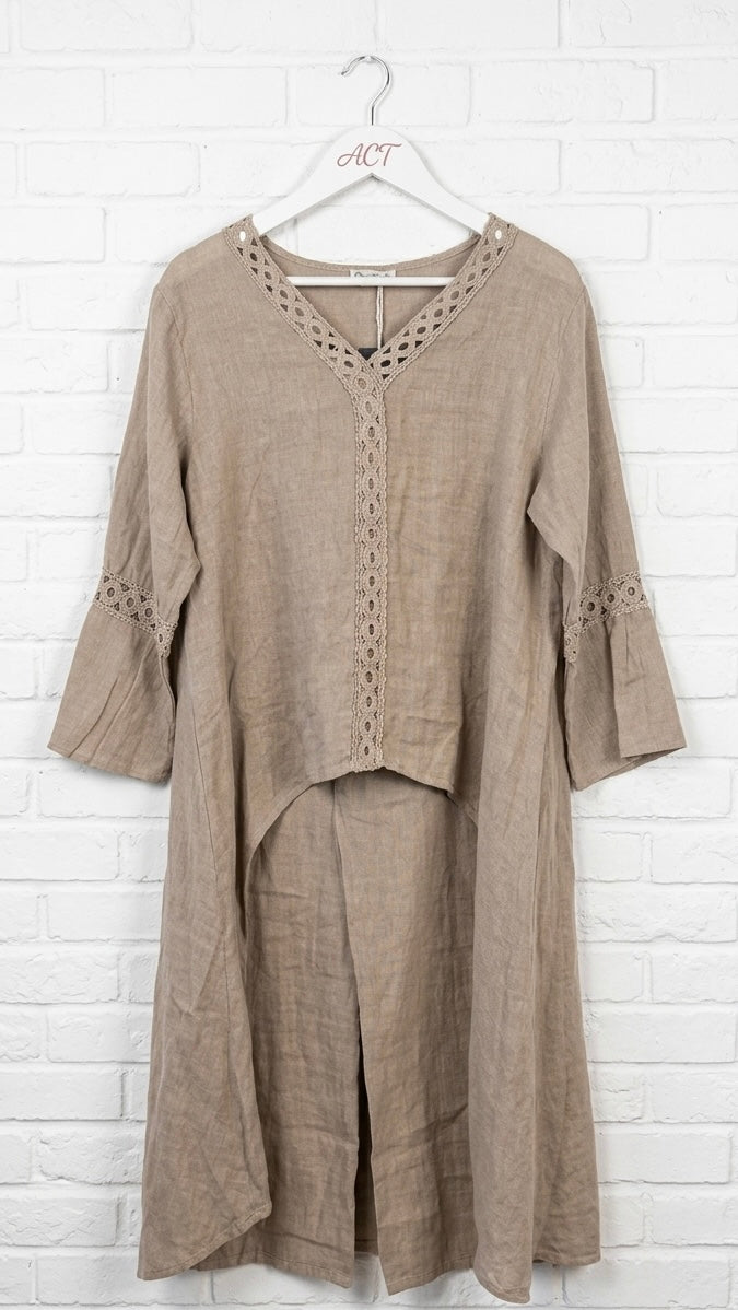 Conjunto lino bordado +5 colores