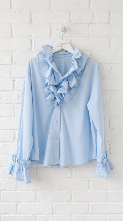 Camisa Cuello Desmontable Chorreras