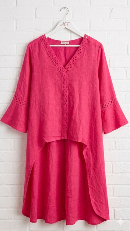 Conjunto lino bordado +5 colores