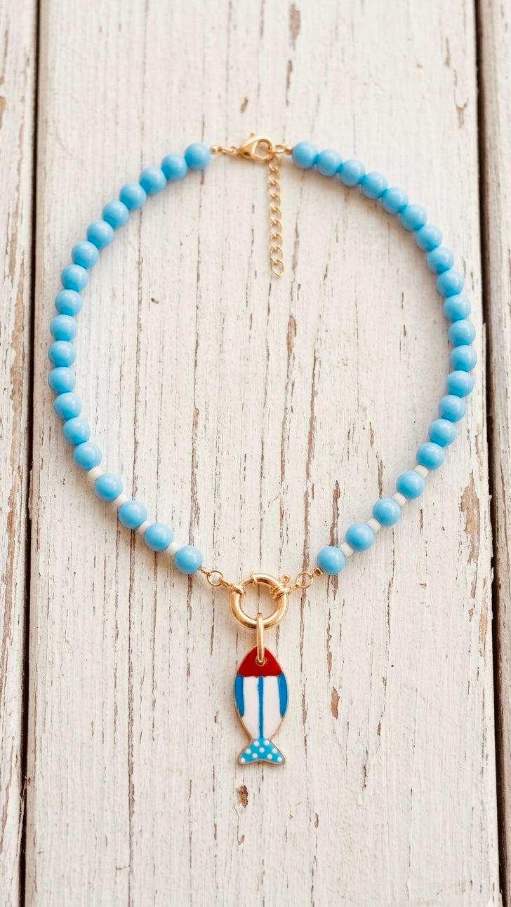 Collar fish blue