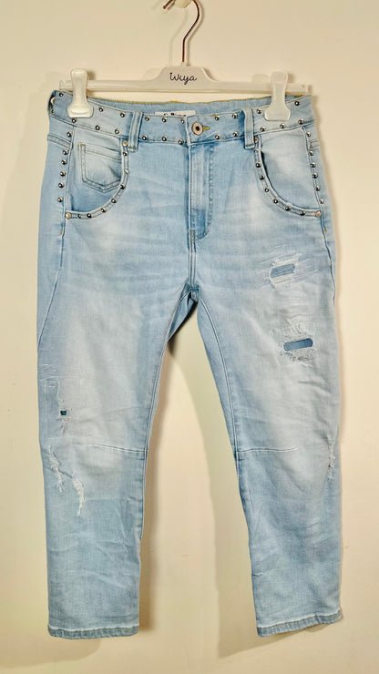 Pantalón pitillo S-woman tachas