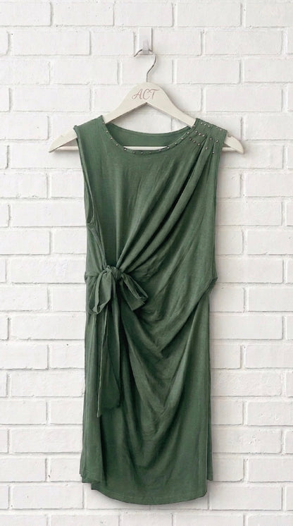 Vestido lazada con tachas +3 colores
