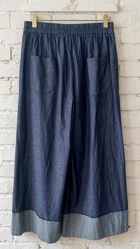 Pantalón cambray denim