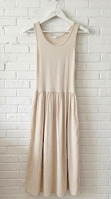 Vestido combinado con punto