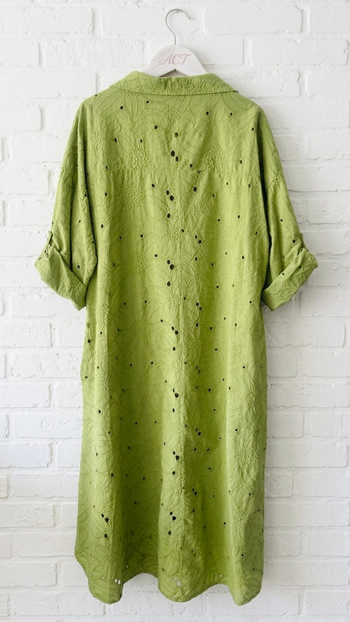 Vestido camisero largo senda +1color