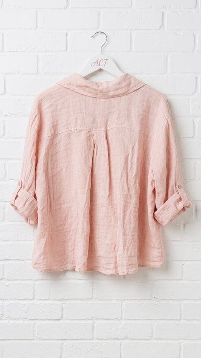 Camisa basic de lino Aurora +8colores