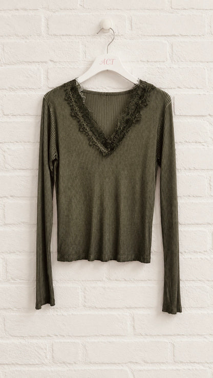 Camiseta Rib Lencera
