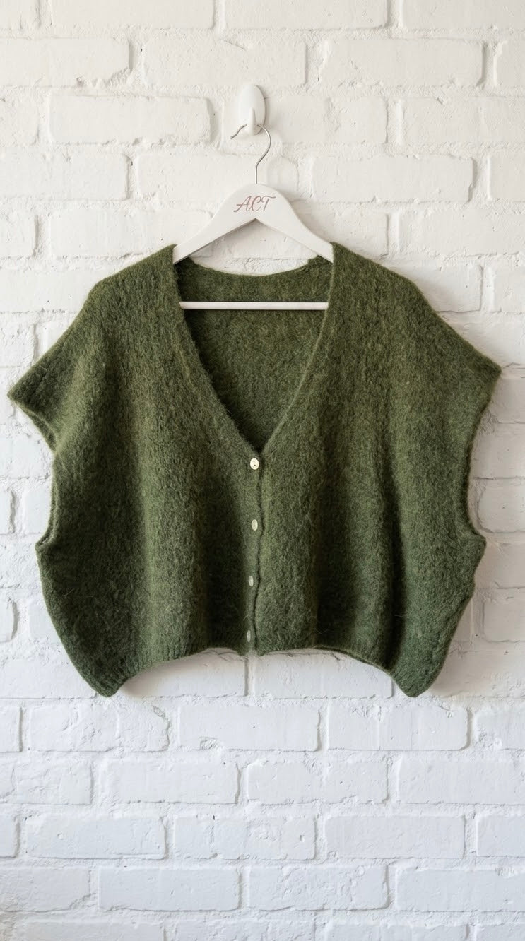 Chaleco Boxy de Punto +3 colores