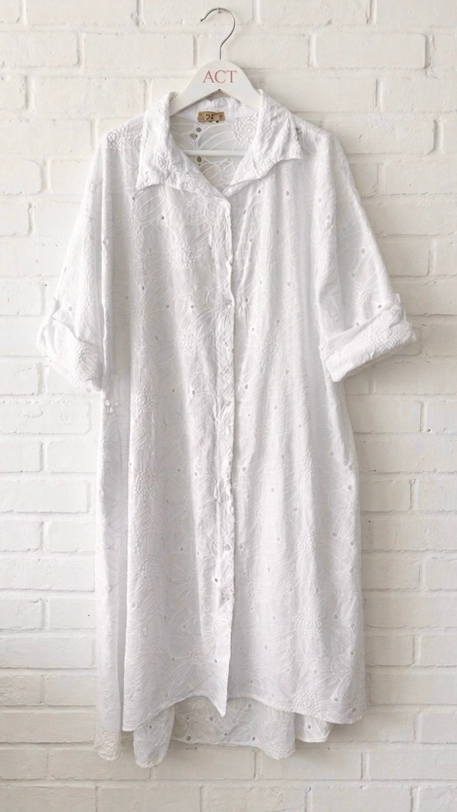 Vestido camisero largo senda +1color