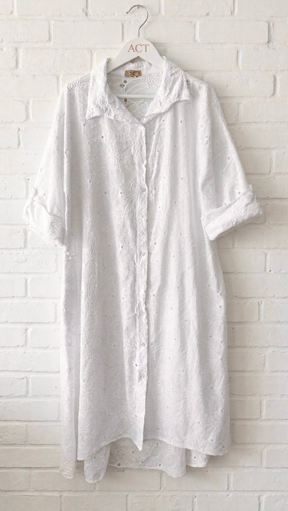 Vestido camisero largo senda +1color