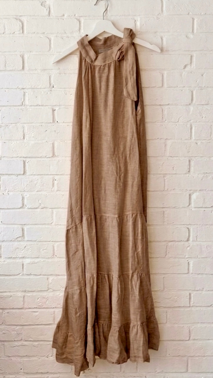 Vestido Maxi Halter de lino+ 6 colores