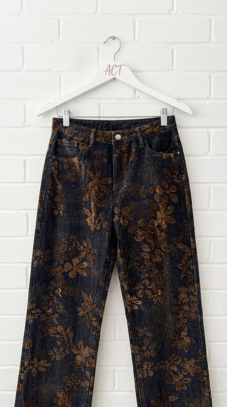 Pantalón Tejano Flocado