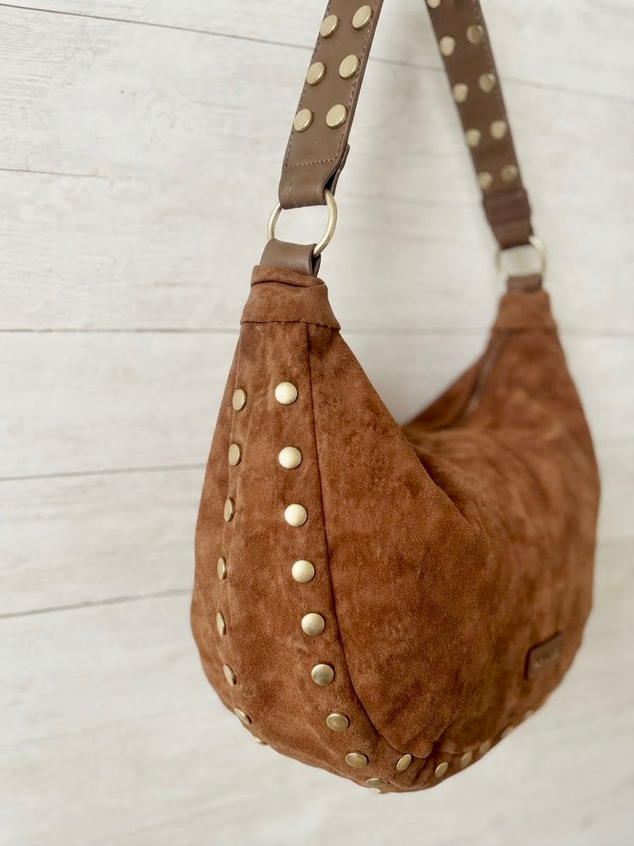 Bolso Hobo de Antelina con Tachuelas +3 colores