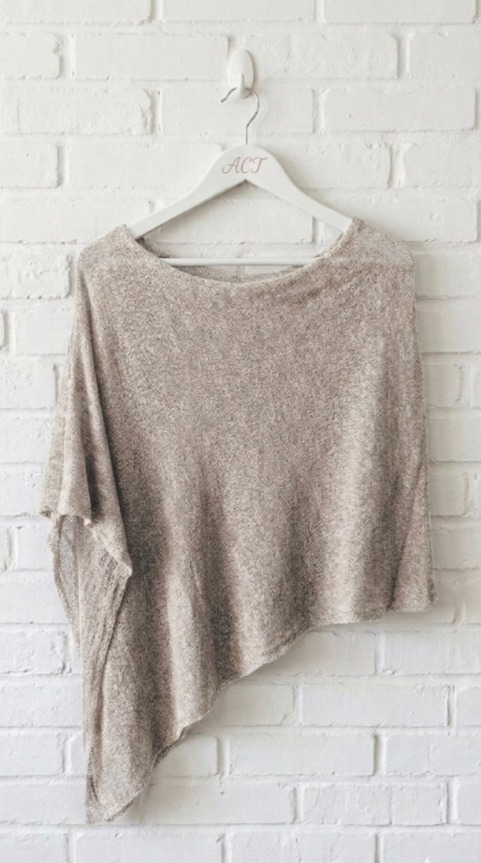 Jersey poncho calado +6 colores