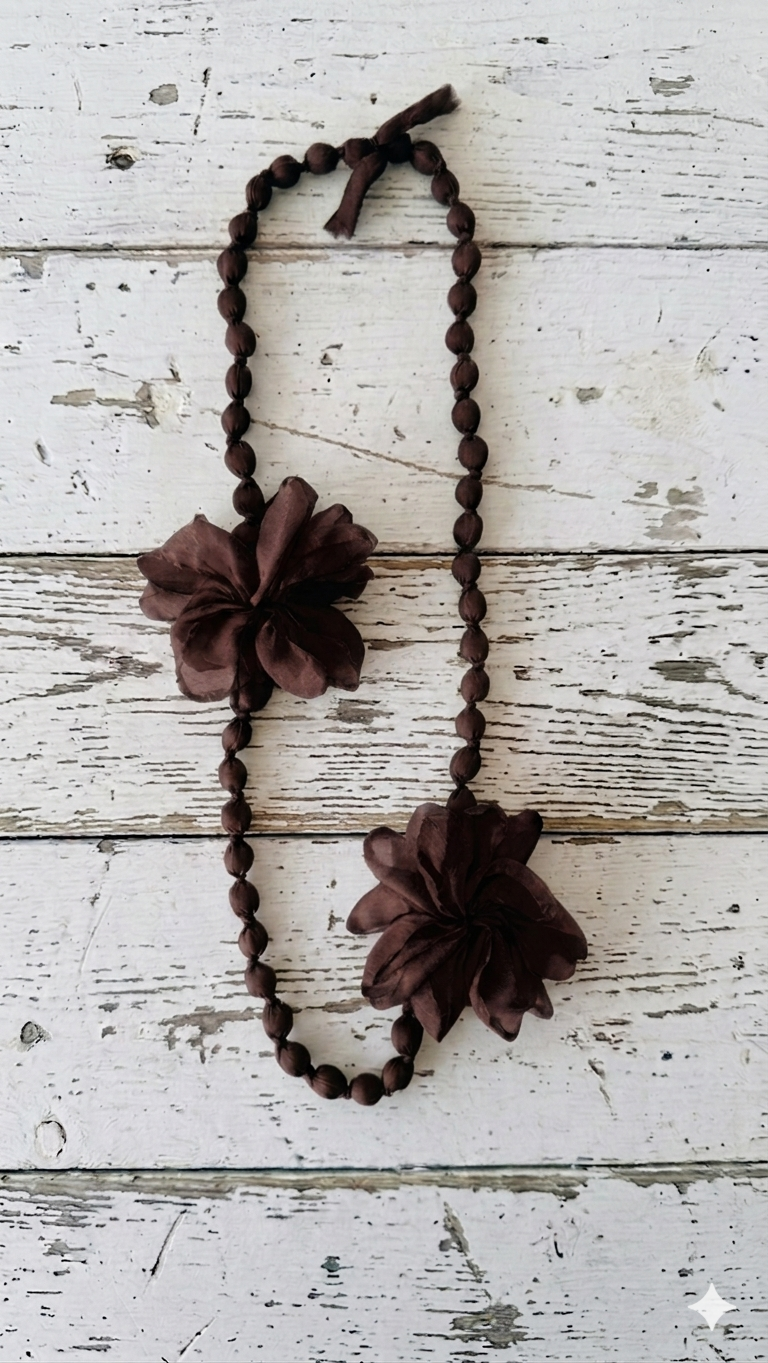 Collar bolas flores +7 colores
