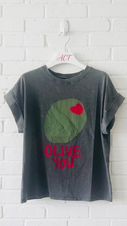 Camiseta Olive you +1 color