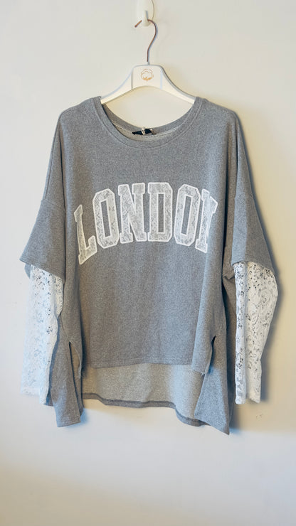 Sudadera felpa London +2 colores