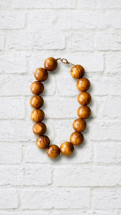 Collar bolas de madera +1 color