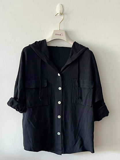 Button-down sweatshirt +6 colors