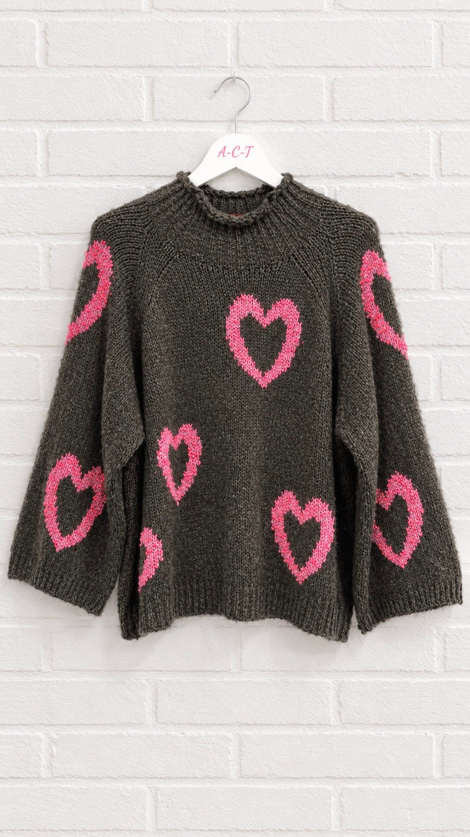 Jersey de Punto con Estampado Corazones +4 colores