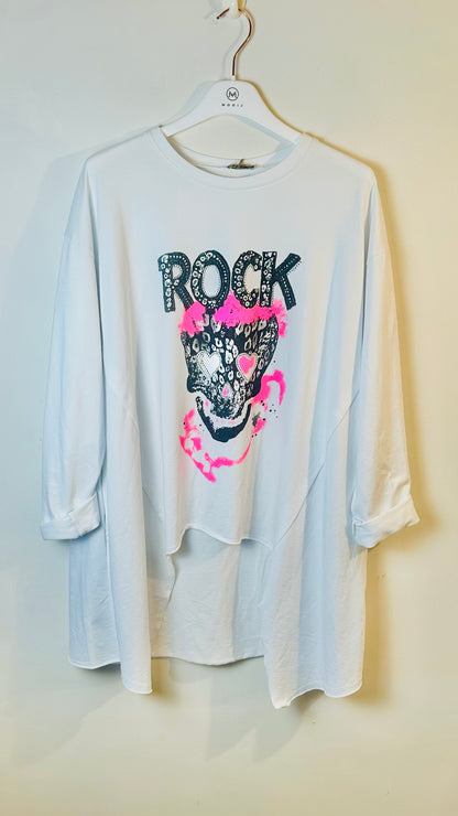Camiseta Rock calavera +3 colores