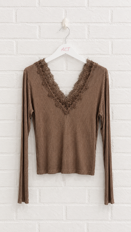 Camiseta Rib Lencera