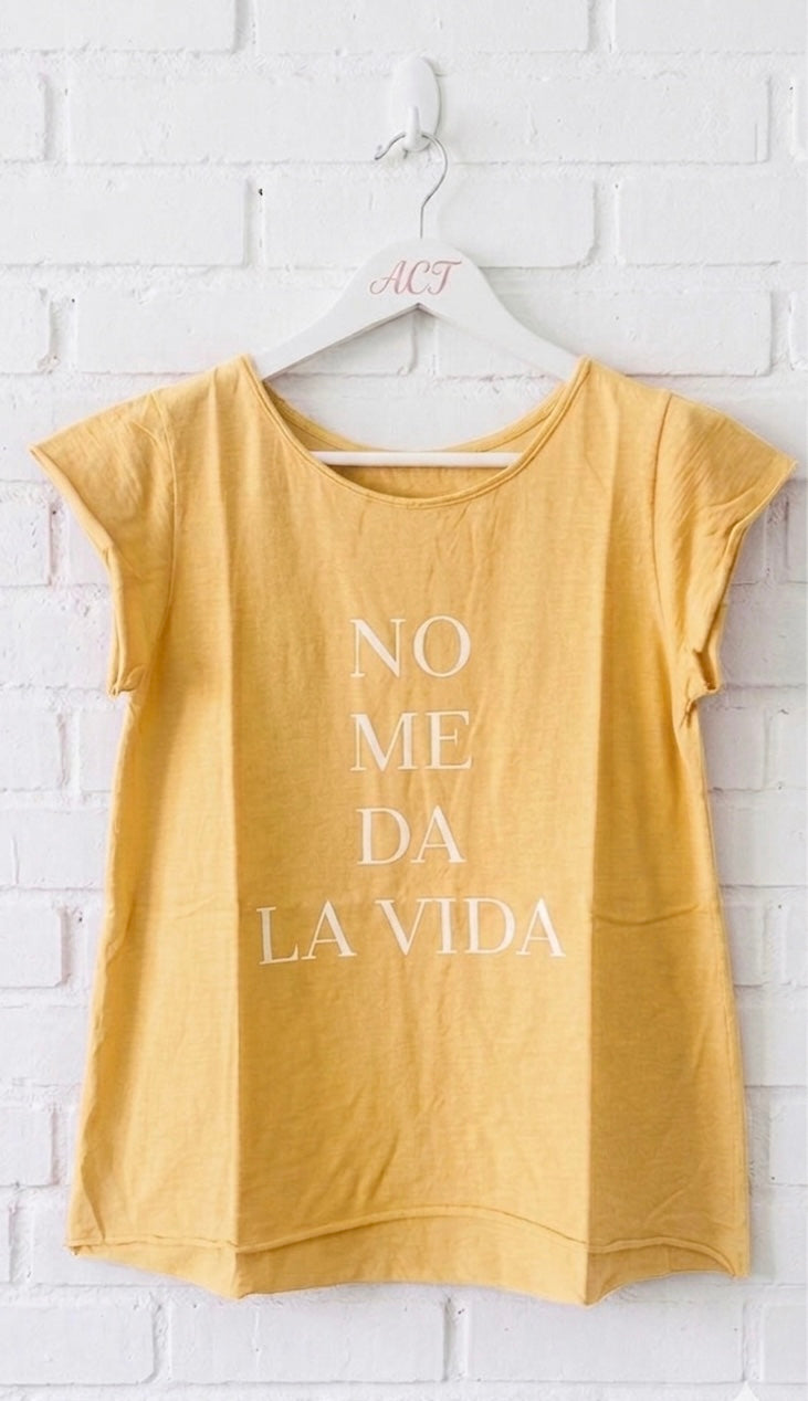 Camiseta no me da la vida +10 colores