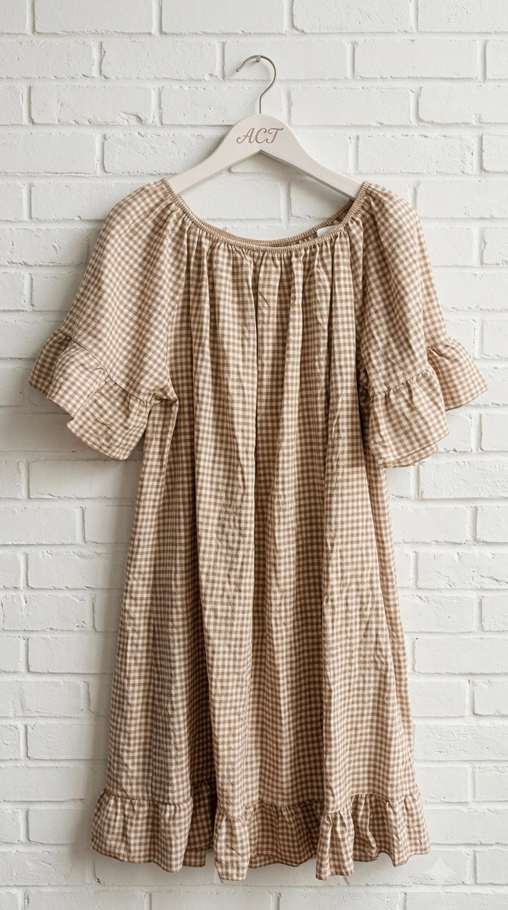 Vestido volantes vichy +7 colores
