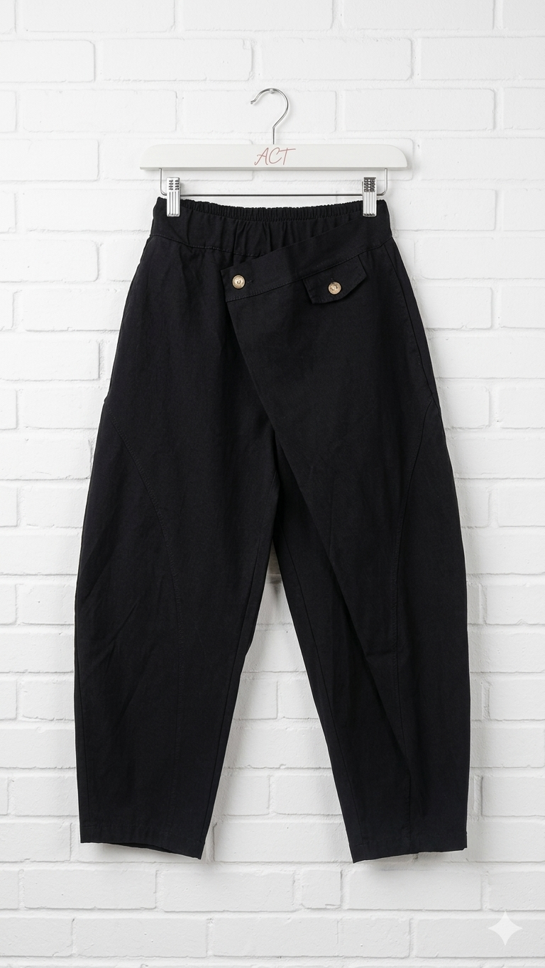 Pantalón asimétrico cruzado +4colores