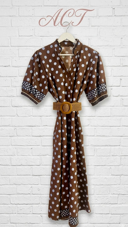 Vestido camisero polka +1 color