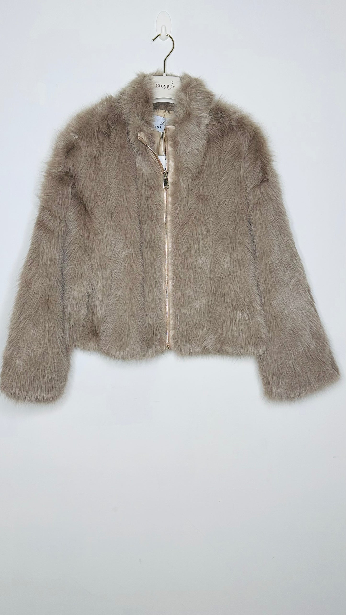 Chaqueta de pelo crop +4 colores