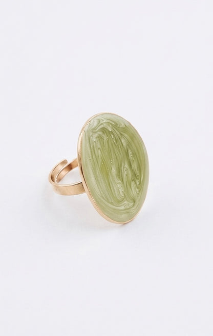 Anillo Maxi óvalo marmoleado +6 colores