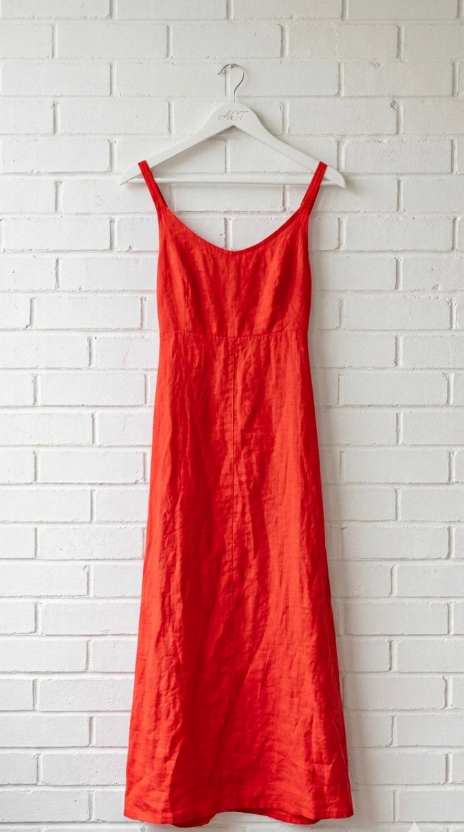 Vestido de lino oasis fluido +4 colores