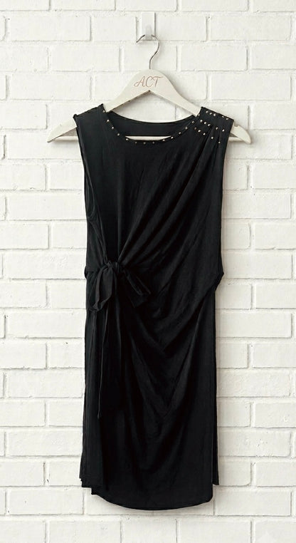 Vestido lazada con tachas +3 colores
