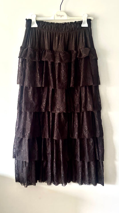 Falda de volantes de encaje +3 colores