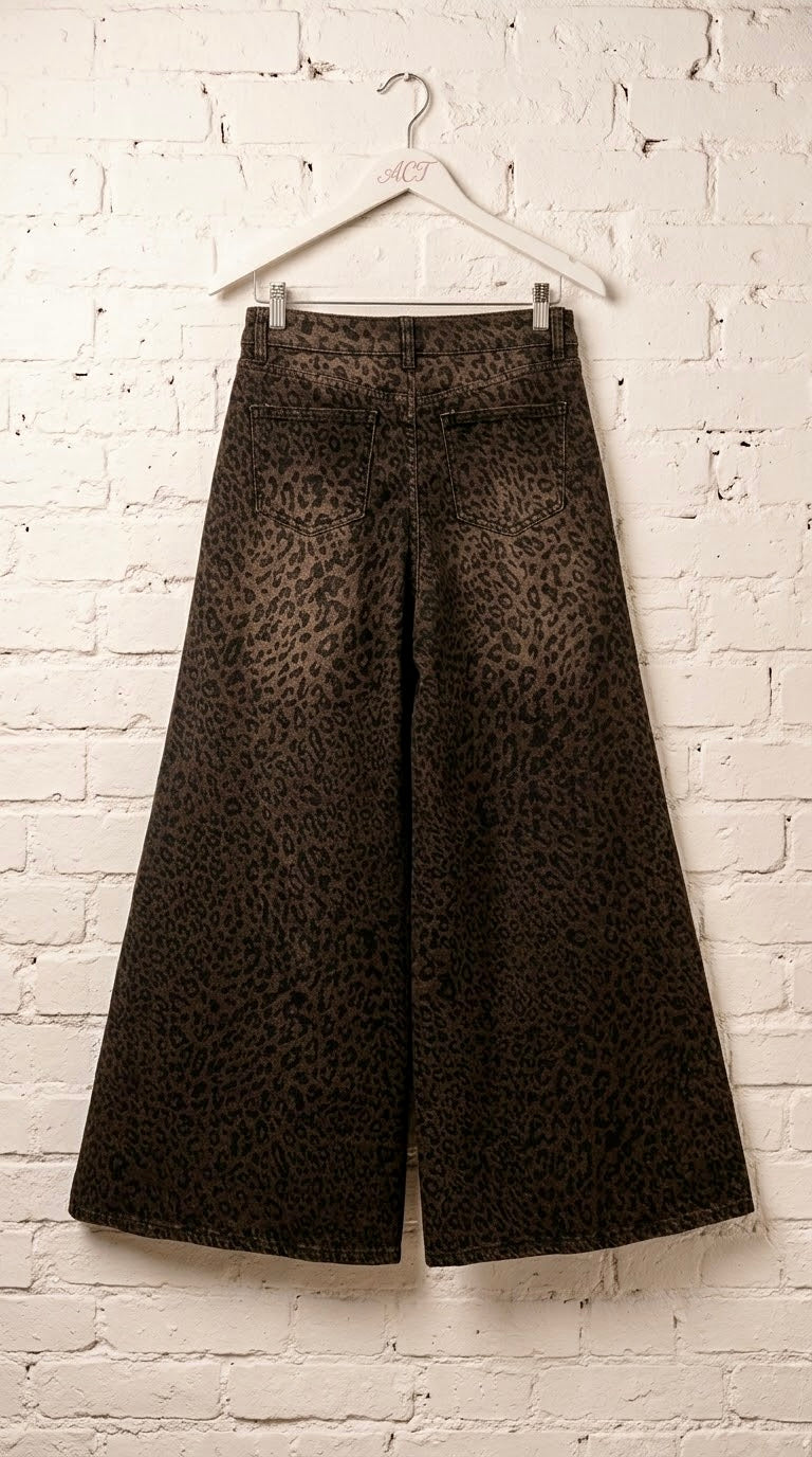 Jeans Marrón leopard