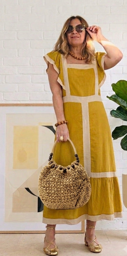 Vestido bicolor