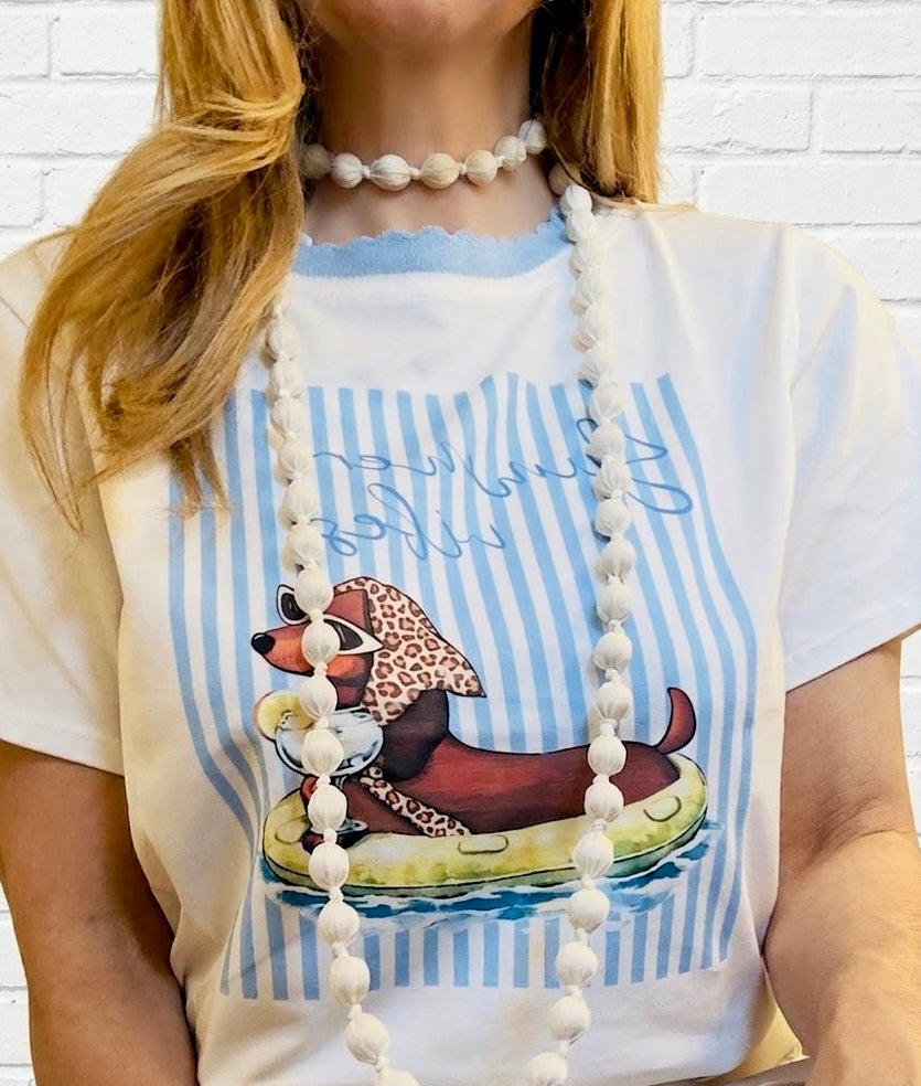 Camiseta Dog Summer vibes +2 colores