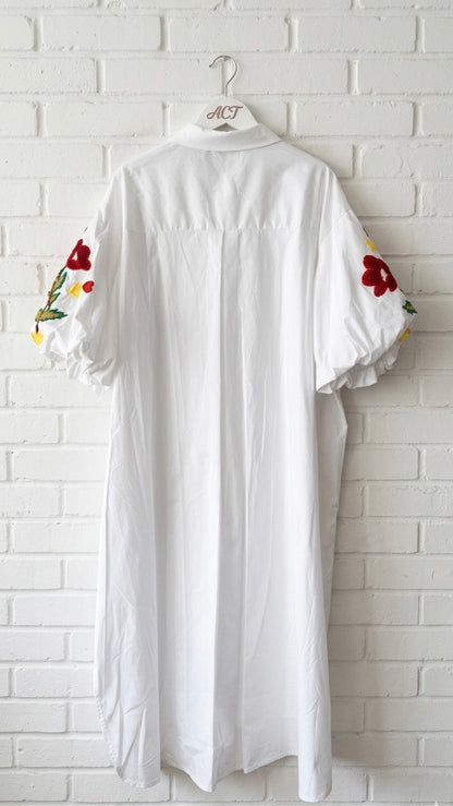 Vestido camisero Maxi amapola
