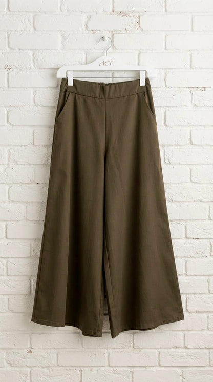 Pantalón Culotte Ancho +3 Colores