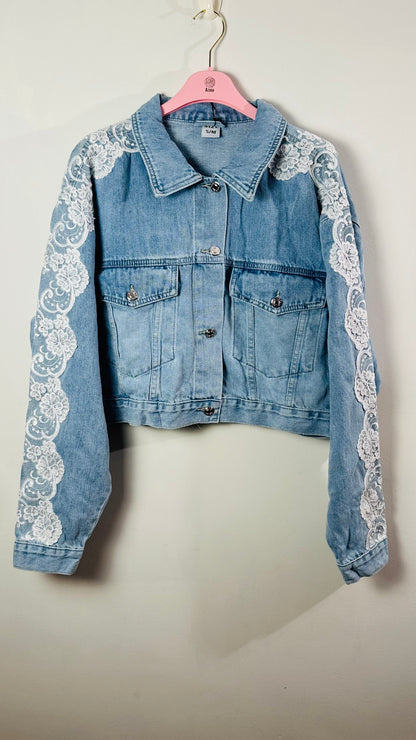 Chaqueta texana encaje