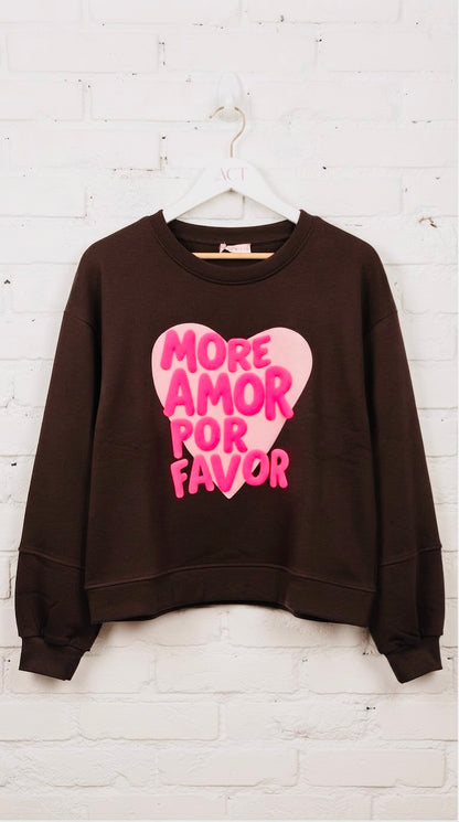 Sudadera Corazón "More Amor"