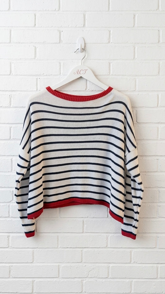 Jersey de punto a rayas
